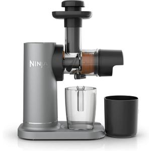 Ninja JC150 NeverClog Cold Press Juicer, Powerful Slow Juicer with Total Pulp Control, Countertop, Electric, 2 Pulp Functions, Dishwasher Safe, 2nd Generation, Silver 