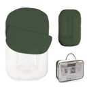 Baby Lounger - Snuggle Cozy Me Infant Lounger for Newborns | Breathable & Soft, Portable Awake-Time Pad, Essential Baby Gift (Lounger Cover Included) (Green)