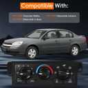 599-213 HVAC Climate Control Module Fit for 1997 1998 1999 2000 2001 2002 2003 2004 2005 Chevy/Chevrolet Malibu, 599213 AC Heater Control, HVAC Control Panel Replace 22601654 22601655 22718118