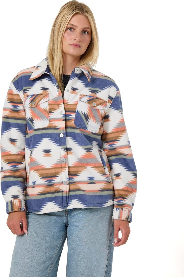 Roxy Women's Trippin Zip Up Hoodie (White, S)