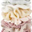 Dahey Scrunchie Holder Hair Accessories Organizer Stand Modern Metal Hair Tie Holder Organizer Storage Display Jewelry Scrunchy for Women Girls Bedroom Bathroom Decor, Gold