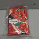 Horaldaily Christmas Tablecloth 7070 Inch Round, Poinsettia Red Washable Table Cover for Party Picnic Dinner Decor