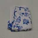 Rectangle Tablecloth - 60 x 84 Inch Blue Floral Rustic Tablecloth Classic French Country Printed Table Cover for Farmhouse Decoration, Suitable for Home, Kitchen Dining