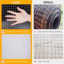 Black Hardware Cloth 24" x 50' 1 Inch 16 Gauge, PVC Coated Galvanized Steel Wire Mesh Roll, Welded Metal Fencing for Chicken Coop, Garden Fence, Poultry, Rabbit, Snake Barrier, and Home Improvement, 1inch 24in*50ft