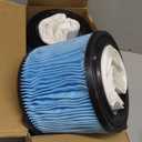 VF3500 Replacement Filter for Rigid 3-4.5 Gallon Wet Dry Vacuums + 4 Pack VF3501 Filter Bags Compatible with 3-4.5 Gallon Wet Dry Vacuums (2 Pack Filters 4 VF3501 Bags)