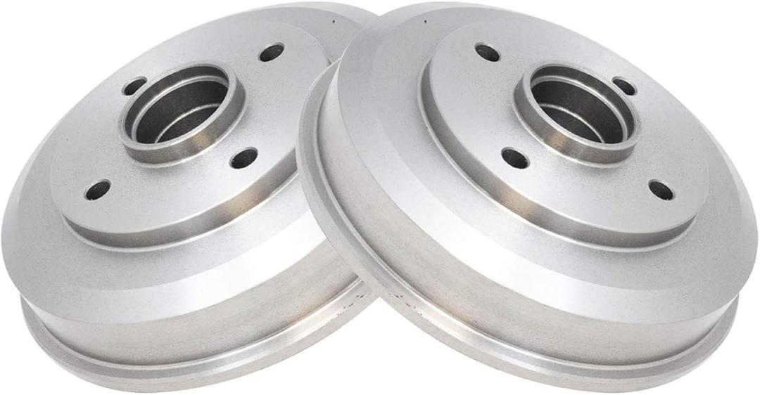 TRQ Rear Brake Drum Pair Set for 2000-2008 Ford Focus