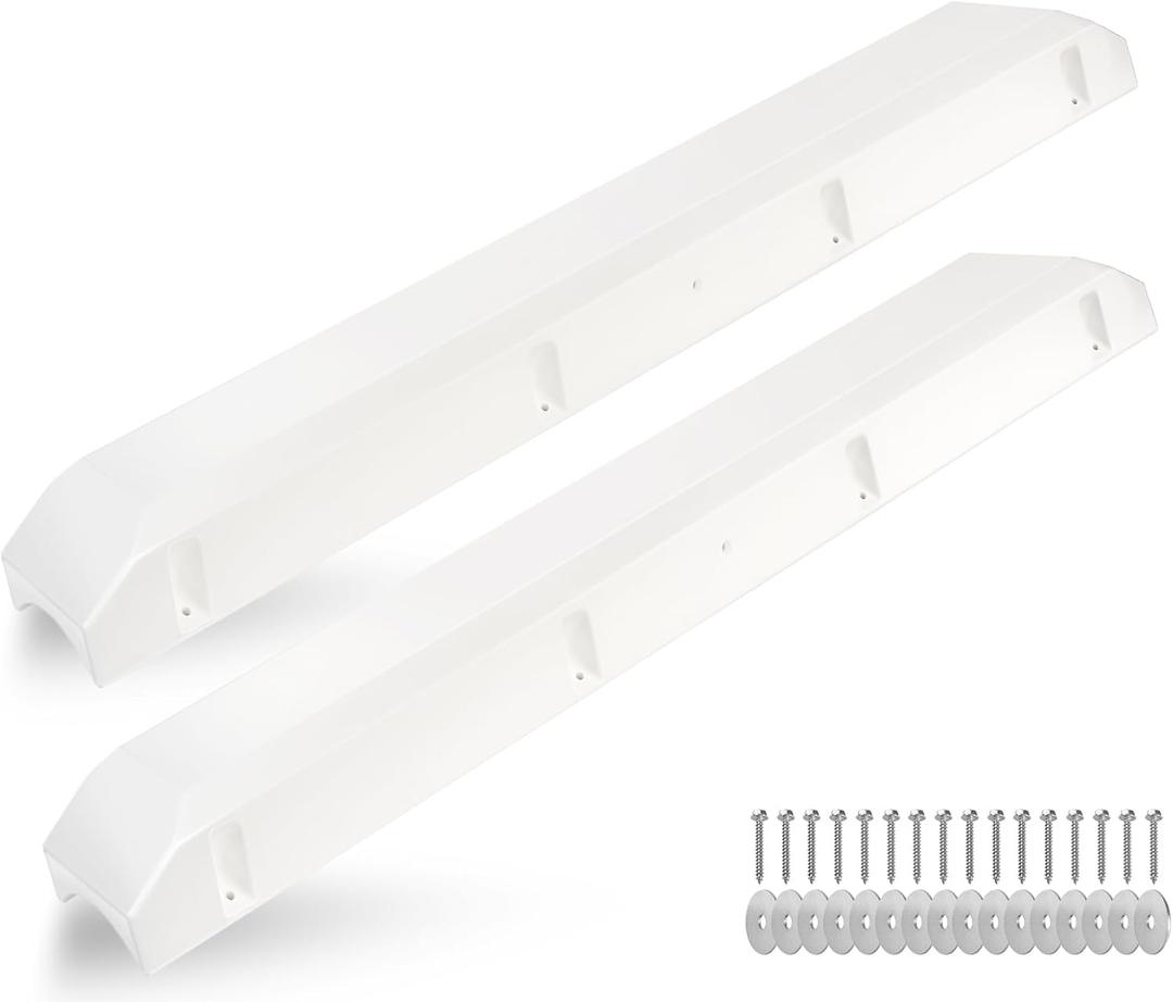 48 Inch Boat Dock Bumpers for Edge/Piling,Dock Bumpers for Post/Piling/Pylon/Straight Edge,Dock Fender Bumper Guards for Horizontal Deck,Vertical Poles,Marine-Grade Pads with Screws