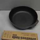 SENSARTE Nonstick Frying Pan Skillet with Lid, 12 Inch Large Deep Frying Pan, 5 Qt Non Stick Saute Pan with Cover, Induction Pan, Healthy Non Toxic Cooking Pan with Helper Handle, PFOA PFOS Free (Classic Black)