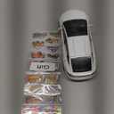 1/32 Model x Metal Die Casting Toy Car for 3 to 12 Year Old Boy Pull Back Car Toy with Sound and Lights (White)