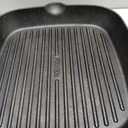 GreenPan x Bobby Flay Cast Iron 11 Square Grill Pan, Pre-Seasoned Professional Grade Heavy Duty Skillet, Helper Handles, Induction Suitable, Stovetop, Oven, BBQ & Fire, Indoor & Outdoor Use, Black