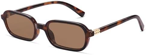 Appassal Retro Rectangular Sunglasses for Women Vintage 2026 Fashion Trendy Funny Small 90s Square Sunnies AP3698