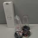 Blender Replacement Parts for Ninja, 24oz Ninja Blender Cups with To-Go Lids, 7 Fins Extractor Blade, Compatible with Nutri Ninja Auto iQ Blenders BL2012 BN801 BL480-30 BL640-30 BL642-30 NN100-30