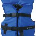 Onyx Infant & Child Life Jacket  USCG Approved General Purpose Vest for Boating, Water Sports & Safety  Fits Infants/Children Under 50lbs (Blue)