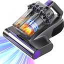 Mattress Vacuum Cleaner, Anti-allergen Bed Vacuum Cleaner with UV-C Light & High Heating Tech, 16Kpa Suction 600W Powerful Handheld Vacuums for Dust & Pet Hair