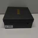 ISNOM Knee High Boots Women Chunky Low Heel Square Toe Elastic Boots Side Zipper Faux Leather Fall Long Tall Boot (7.5, Burgundy-block Heels)