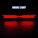 Third 3rd Brake Light, X STYLE Sequential LED High Mount Stop Light for 1999-2006 Chevy Silverado/GMC Sierra 1500 2500 3500 HD, 2007 Silverado/Sierra Classic, Rear Center Cab Roof Tail Lamp