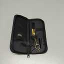 7" Curved Thinner Dog Scissor, Curved Chunker Scissors, 21 Teeth, 40% Thinning Rate, Professional Pet Shear for Groomer, Ergonomic Dog Grooming Scissor, Dogs Shear for Grooming (Black Gold)