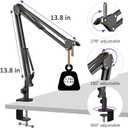 Adjustable Seiren Mic Boom Arm, Mic Stand Compatible with Razer Seiren X Mini V2 V3 USB Streaming Microphone for Recording, Gaming, Podcast