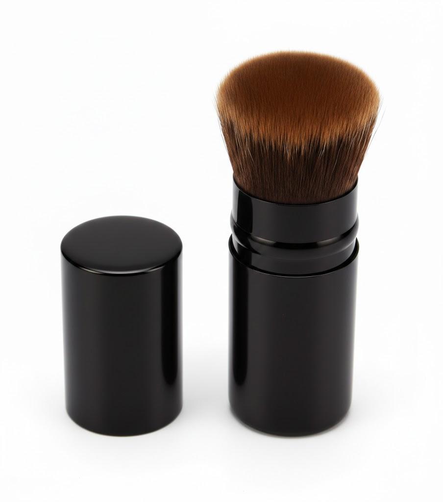 Flat Top Retractable Makeup Brush by Keshima  Premium Retractable Kabuki Brush, for Foundation Liquid Makeup, Powder, Cream and Blush
