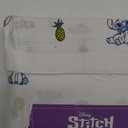 Jay Franco & Sons Inc. Disney Lilo and Stitch Bed Sheet Set 100% Cotton White with Stitch and Pin, Twin Size 