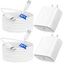 iPhone 17 16 15 Charger Fast Charging 6FT - 25W USB C Charger Block with Type C Cable Compatible with iPhone 17e/17/17 Pro/17 Pro Max/Air/16/16e/15, iPad Pro, Air, Mini [2 Pack]