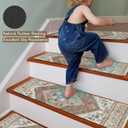 Non-Slip Stair Treads for Wooden Steps 15PC 30"X8" Indoor Stair Runner