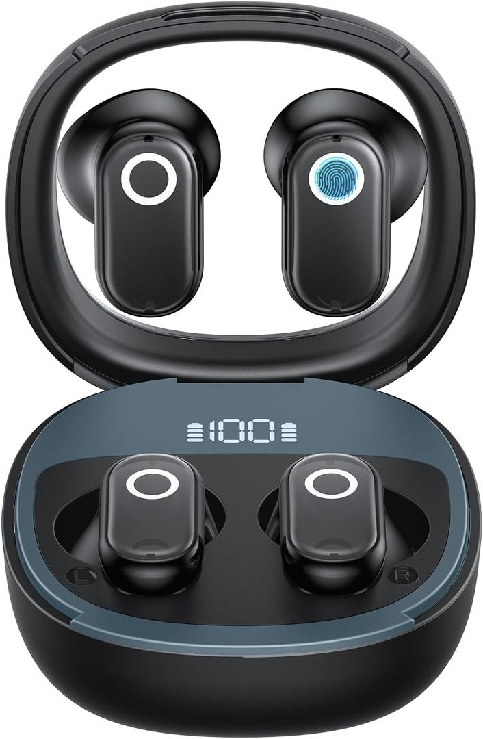 AI Translation Earbuds Real Time, 139 Language Translator Earbuds OWS 3-in-1 Translation Headphones, Translation Device for Travel Business Learning Compatible with iOS and Android, Black