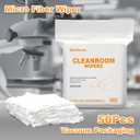 Microfiber Wipes 9"x9"(50 Pcs,Class 100, 200GSM) Superfine Lint Free Cloths Cleaning and Drying Cloths Reusable Ultra Absorbent for All Surface Types