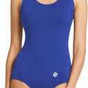 baleaf Women's Racerback Athletic One Piece Modest Bathing Suit, Large