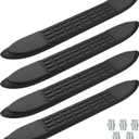 Nerf Bar Replacement Pads for 3" Round Tubes with 5 Holes, 21" X 3"(19.48" Outer Hole Spacing) Durable Non-Slip Replacement Step Pad Set of 4, Easy InstallationVerify Tube Size & Hole Spacing!