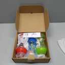 Nuby Clik-It No-Spill Baby Sippy Cup with Soft Spout - (3 Pack) 10 oz - 6+ Months - Red/Blue/Green