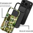 Case Compatible with iPhone 17 Pro,Scratch Resistant Hybrid 2-Layer Hard Shell Phone Case,Pickle Dill Collage Green