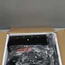 JANE EYRE Computer Tower Stand - Adjustable PC Tower Stand CPU Holder Cart with Charging Station for Office Home Classroom,23.03"-28.3" H, black