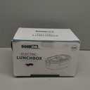 Electric-Lunch-Box-Heated-Food Warmer, 80W Heating Lunchbox for Adults, 2 Pack 1.5L Stainless Steel Containers, 12/24/110V Portable Warmer for Work/Car Lonchera Elctrica Porttil (Green)