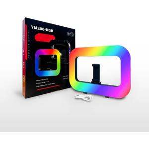 Handheld RGB Ring Light  3 Color Temperatures & Full Color Modes, Rechargeable Fill Light for Phone Camera, YouTube TikTok Video, Makeup