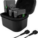 RDE Wireless PRO Compact Wireless Microphone System with Timecode, 32-bit Float On-board Recording, 2 Lavalier Microphones and Smart Charge Case for Filmmaking and Content Creation