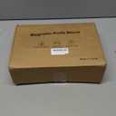 Magnetic Knife Holder, Stainless Steel Magnetic Knife Block without Knives, Strong Double Sided Magnet Knife Storage Strip with Wood Base for Kitchen Counter-Silver (11.81 x 3.14 x 9 Inch)