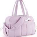 BAGSMART Gym Bag for Women, Duffle Bag for Travel with Wet Pocket, Lightweight Carry on Weekender Duffel, Water Resistant (Medium, Lavender)