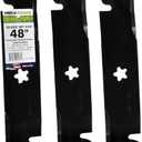 Maxpower 561735XB 3 Blade Commercial Mulching Set for 48" Cut Craftsman, Husqvarna, Poulan, Replaces OEM no. 173921, 532173921