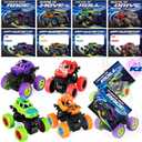 Valentines Day Cards for Kids, 24 Pack Monster Truck Toys with Valentine Cards for Valentine School Party Favors for Kids Boys Girls Exchange Valentines Day Gifts