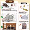 Wood Carving Kit Whittling Kit: Deluxe Wood Carving Tools Knife Set with Leather Case - Woodworking Hobby Kit for Beginners Adults Kids - DIY Art Craft Gift for Men Teens