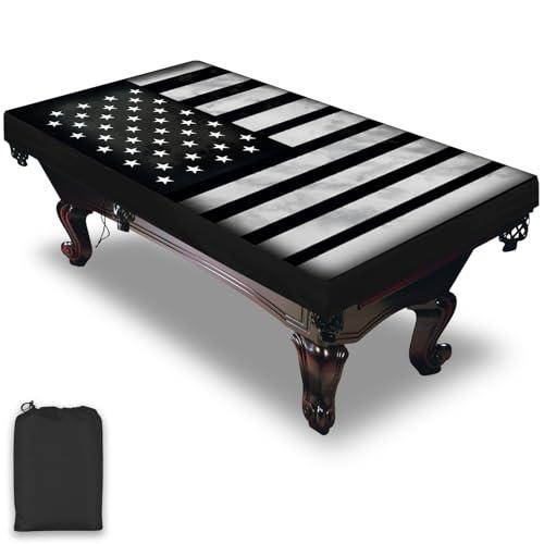 Pool Table Cover, Waterproof & Dustproof Outdoor/Indoor Polyester Taffeta Cloth Table Cover，Billiard Pool Table Cover Scratch-Resistant (9ft)