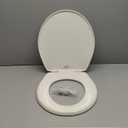 Bemis 730SLEC Slow Close Toilet Seat, Easy Clean Hinges and Durable Plastic Seat, Made in USA, Round, Biscuit