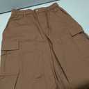 ANRABESS Womens Wide Leg Scrub Cargo Pants High Waisted Lightweight Casual Relaxed Fit Pants 2026 Vacation Y2K Streetwear Coffee Small