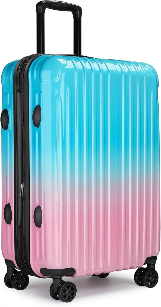 Checked Luggage, 28 Inch Hardside Suitcase, Lightweight Hardshell with TSA Lock, Large Suitcase with Spinner Wheels