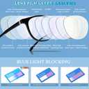 Blue Light Blocking Glasses for Women/Men - 4-Pack Computer Reading/Gaming/TV/Phone Glasses, Anti-Glare