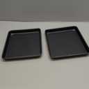 GoodCook Everyday Set of 2 Nonstick Steel 9" x 6.2" Toaster Oven Mini Baking Sheets, Gray