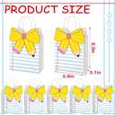Kolldenn 24 Pcs Teacher Gift Bags Composition Paper Bags with Handles Notebook Line Teacher Appreciation Graduation Gifts Bag for Kindergarten Preschool End of Year Party Favors (Notebook)