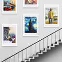 Picrit 20x30 Frame 3 Pack, White Poster Frame, Display Poster 18 x 24 with Mat or 20 x 30 without Mat for Horizontal or Vertical Wall Mounting, White