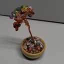 Handcrafted 7 Abundance Tree with Ceramic Base,5 Inch Natural Crystal Feng Shui Bonsai for Prosperity,Harmony & Energy Flow,Premium Healing Stone Decor for Home & Sacred Spaces